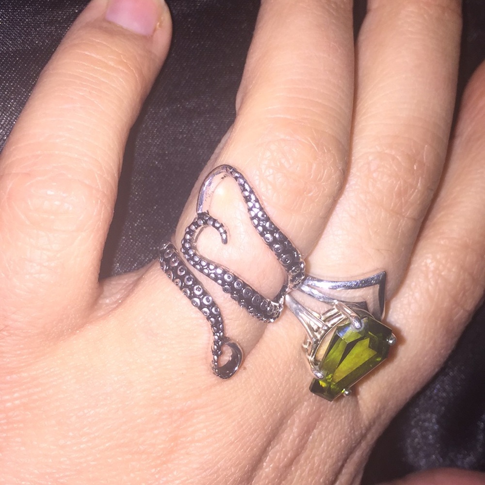 🐙 octopus tentacle ring- adjustable! 🐙 retro - Picture 3 of 4